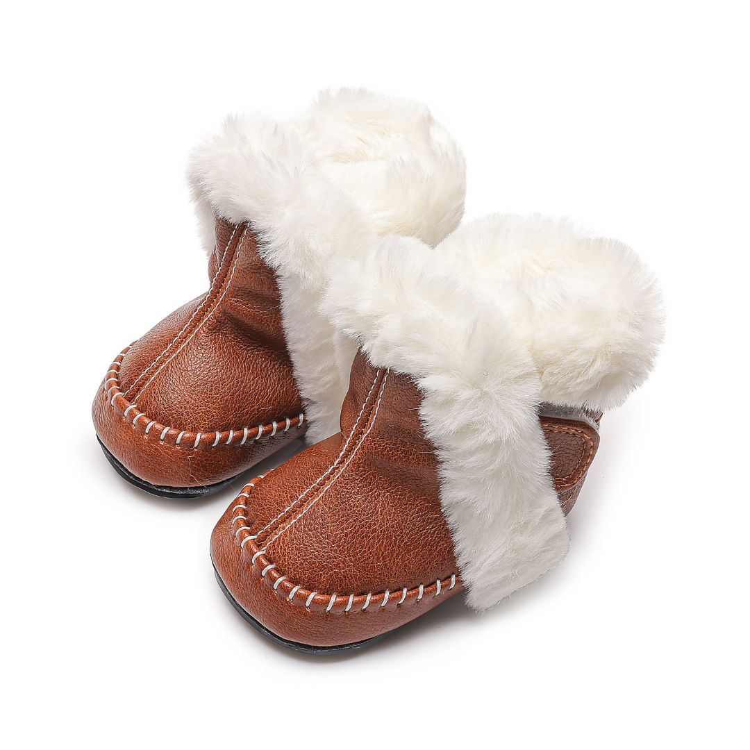 Infant fur 2024 lined boots