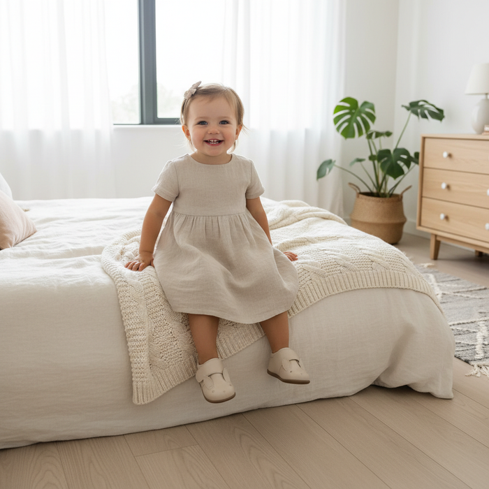 Oatmilk Baby & Toddler Shoes for Everyday, School & Dress